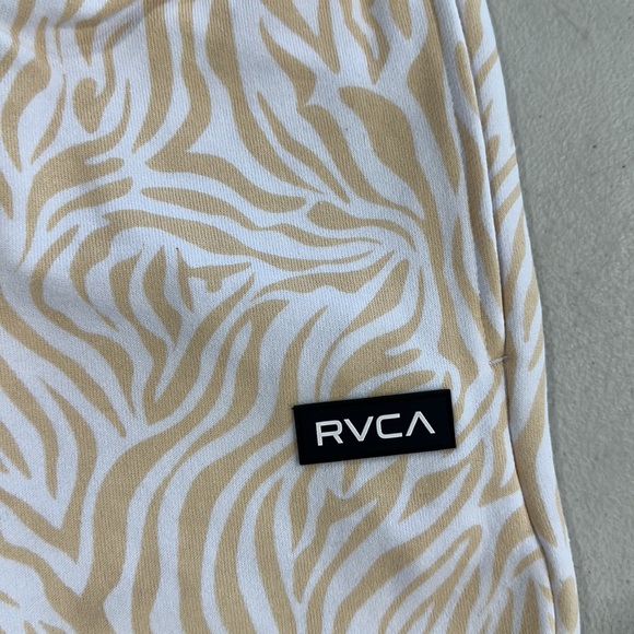 RVCA White and Tan Track Pants - Picture 2 of 6